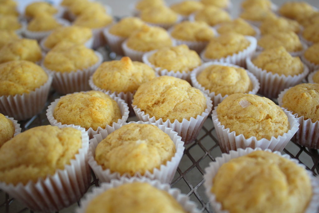 cheese and onion mini-muffins