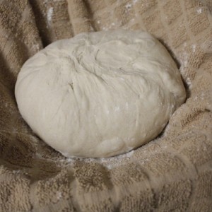 dough in a basket