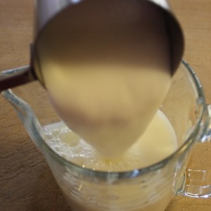 adding buttermilk