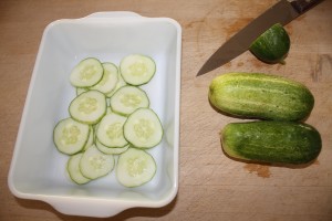slicing cucumbers for pickles