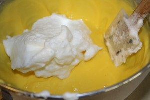 folding in egg whites