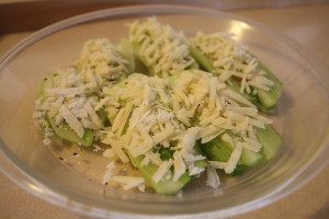 fennel topped with cheese