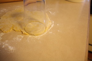 cutting dough