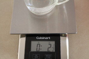 weighing water