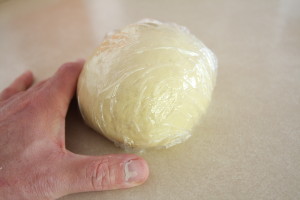 resting pierogi dough