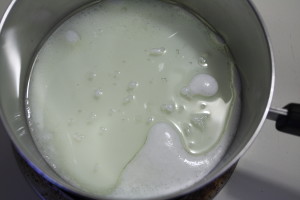 scalding milk