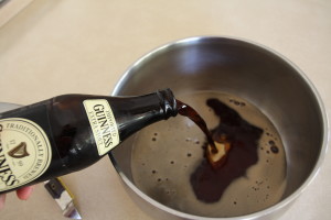 pouring Guinness