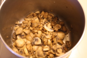 cooked mushrooms