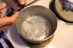 boiling syrup