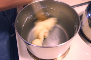 cooking choux paste