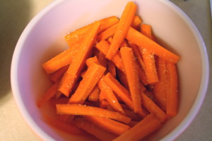 tossed carrots