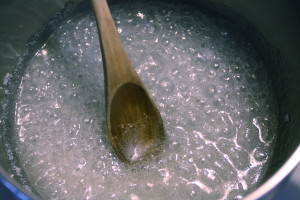 boiling corn syrup
