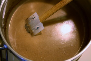 Looks kind of like hot chocolate. Instead, we'll turn it into cold chocolate!