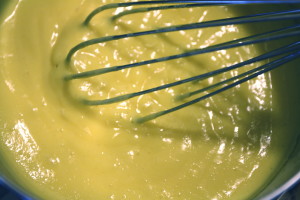 cooking pastry cream