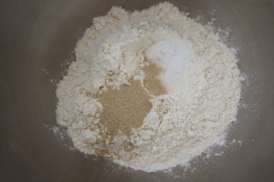 flour, salt, and yeast