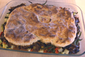 finished pot pie