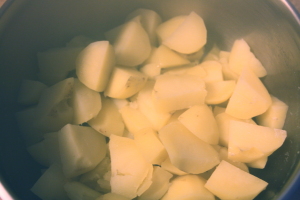 potatoes ready for mashing