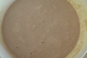 dough with yeast bubbles