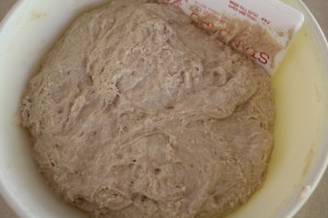 mixed wheat dough