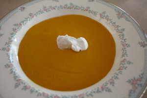 chilled carrot soup