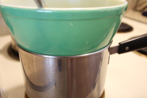 making a double boiler
