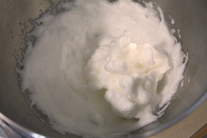 whipped meringue