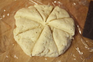 dividing dough