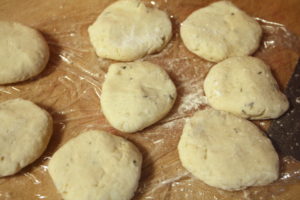 preshaping dough