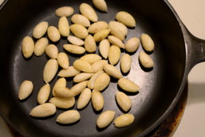 toasting blanched almonds