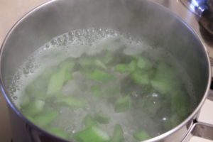 blanching celery