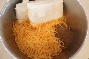 making cheese balls